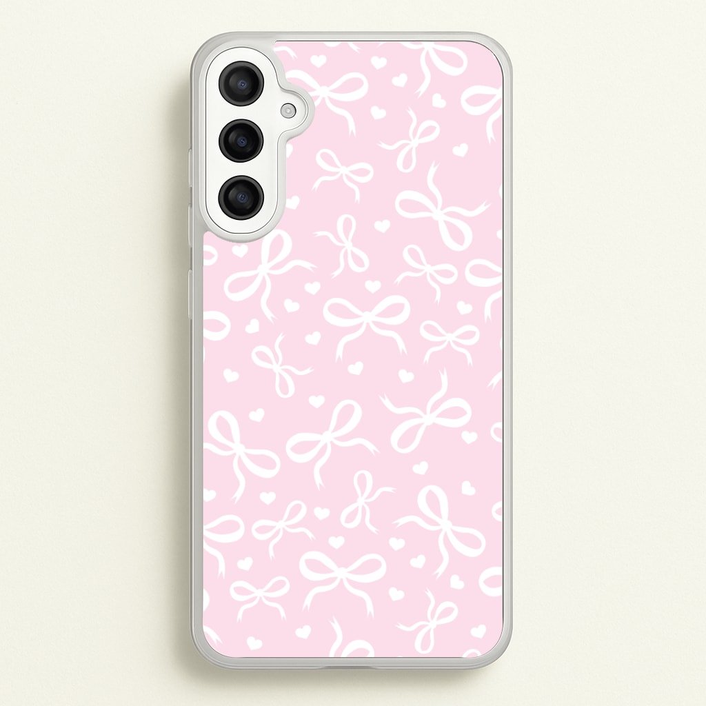 Coquette Bows And Hearts Baby Pink Phone Case