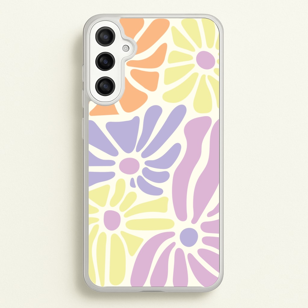 Pastel Abstract Flowers Phone Case