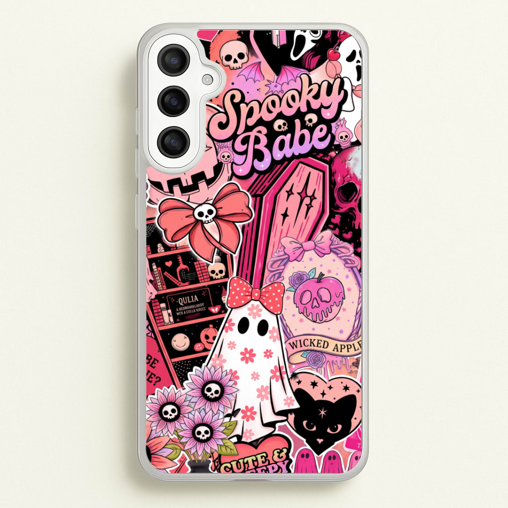 Spooky Babe Sticker Collage Phone Case