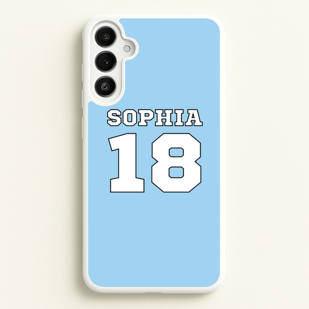 Light Blue - Personalised Football Phone Case