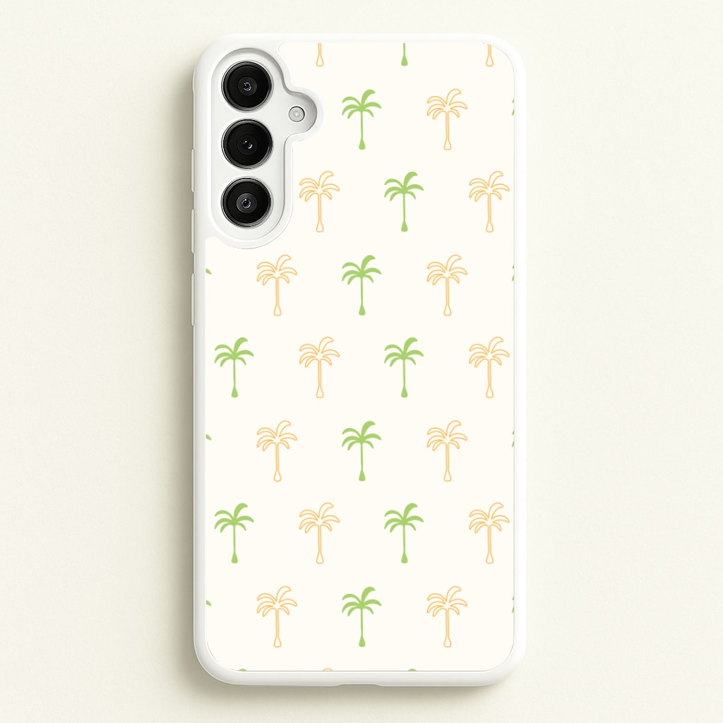 Green And Yellow Palms Pattern Phone Case