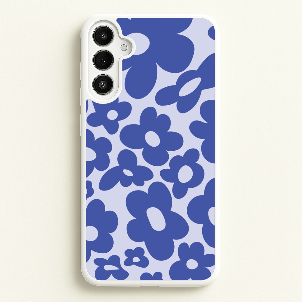 Blue Flowers - Trippy Patterns Phone Case