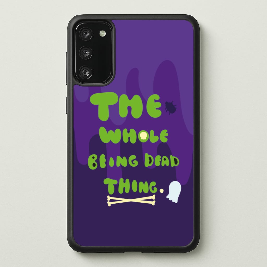 The Whole Being Dead Thing - Beetle Halloween Phone Case