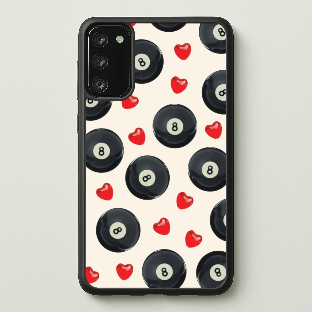 8-Balls And Hearts Pattern Phone Case