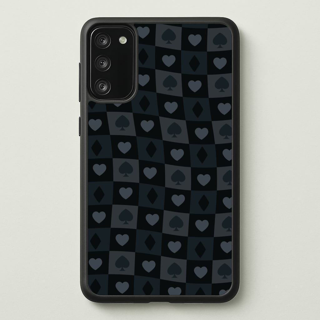 Card Suits Pattern Black Phone Case