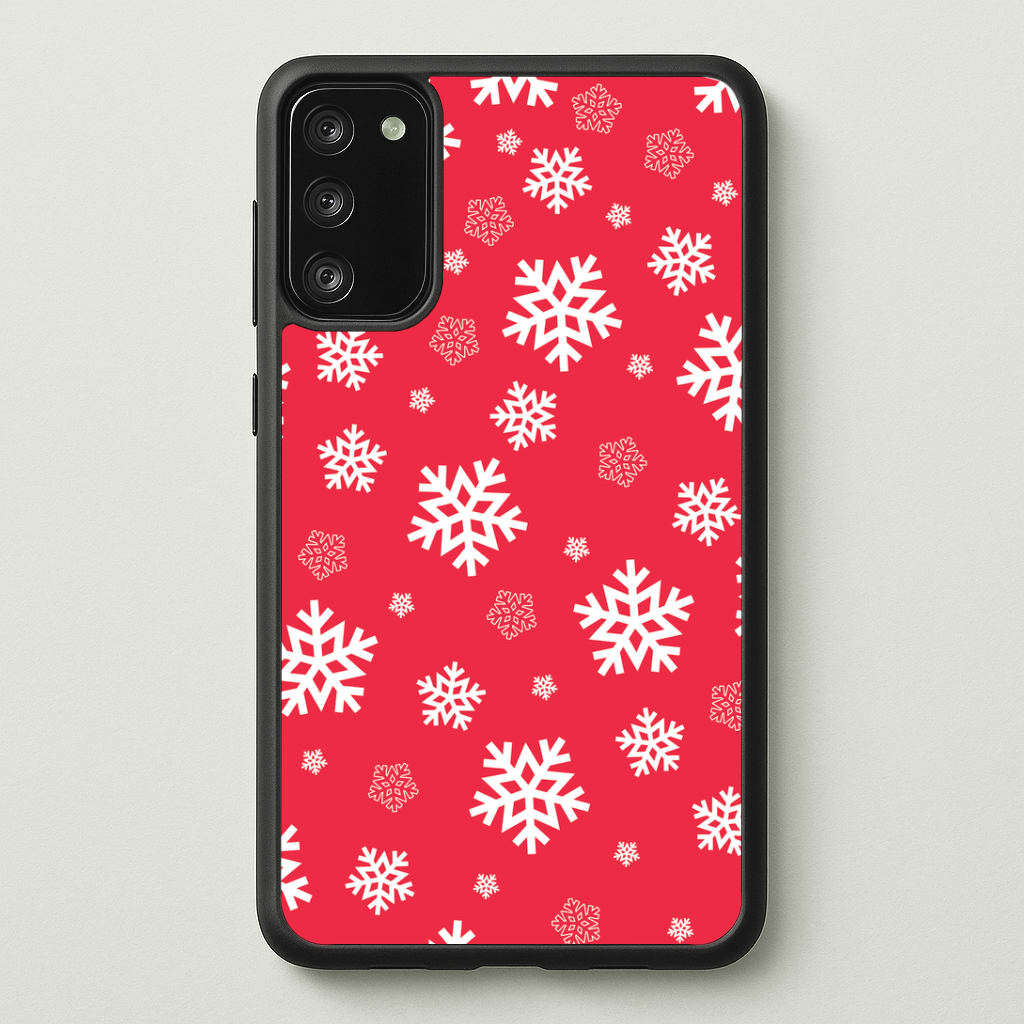 Red Snow Pattern Phone Case