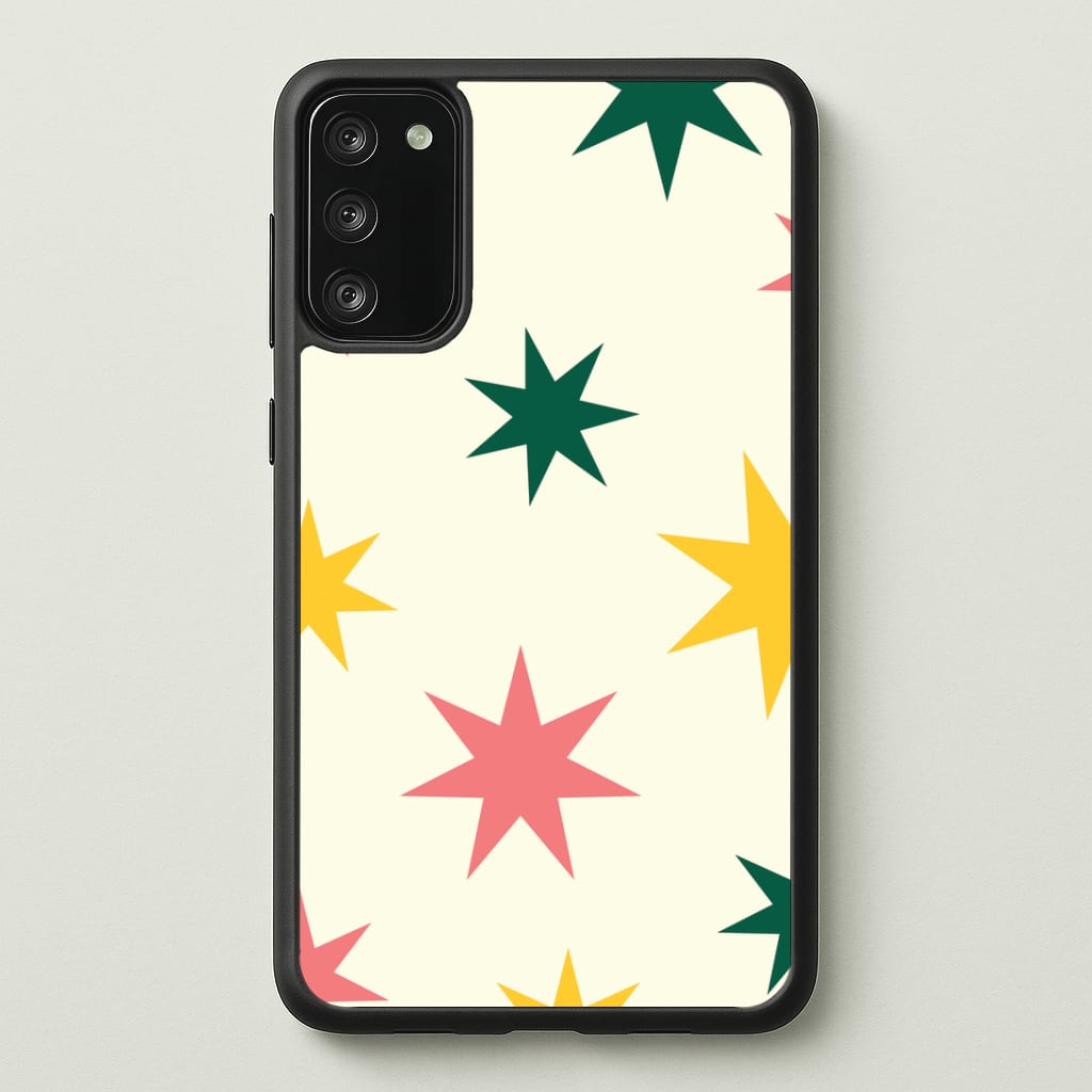 Colourful Christmas Stars Pattern Phone Case