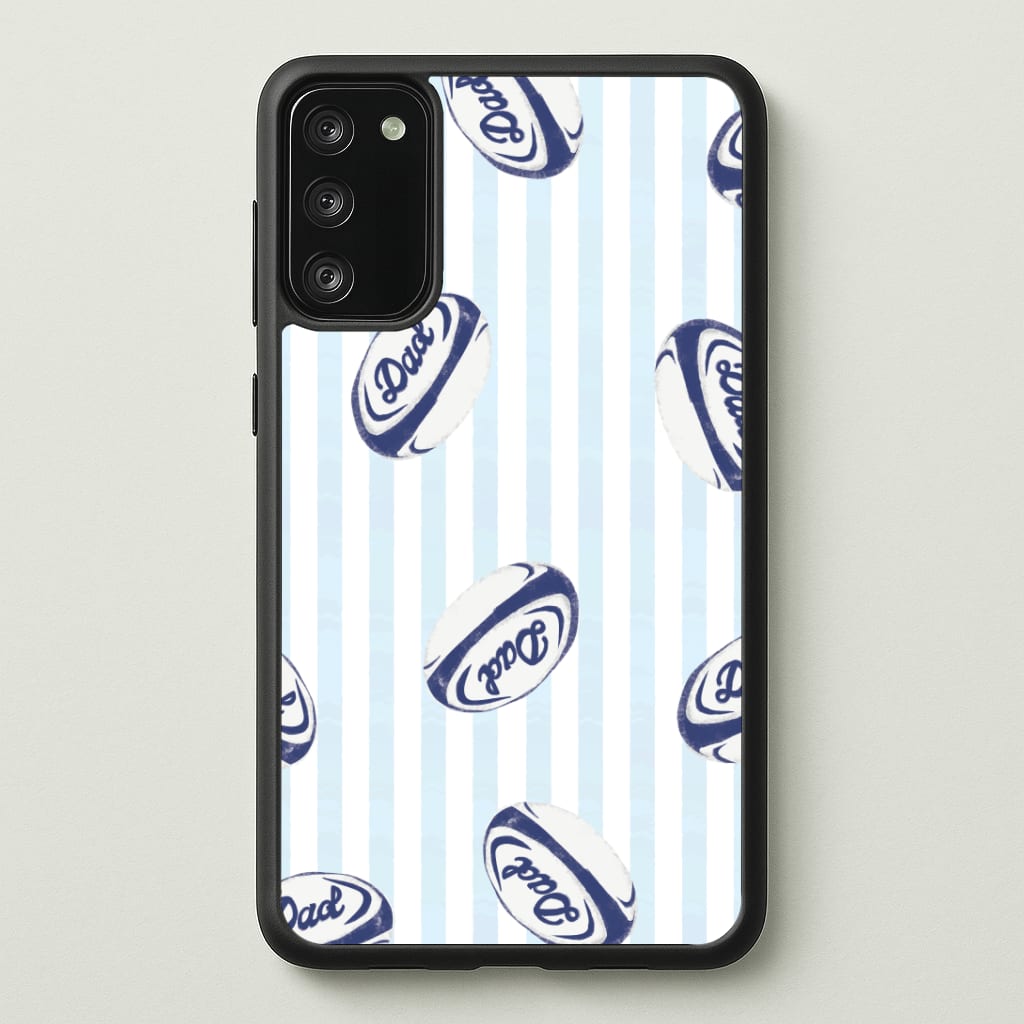 Dad Rugby Ball Pattern Phone Case