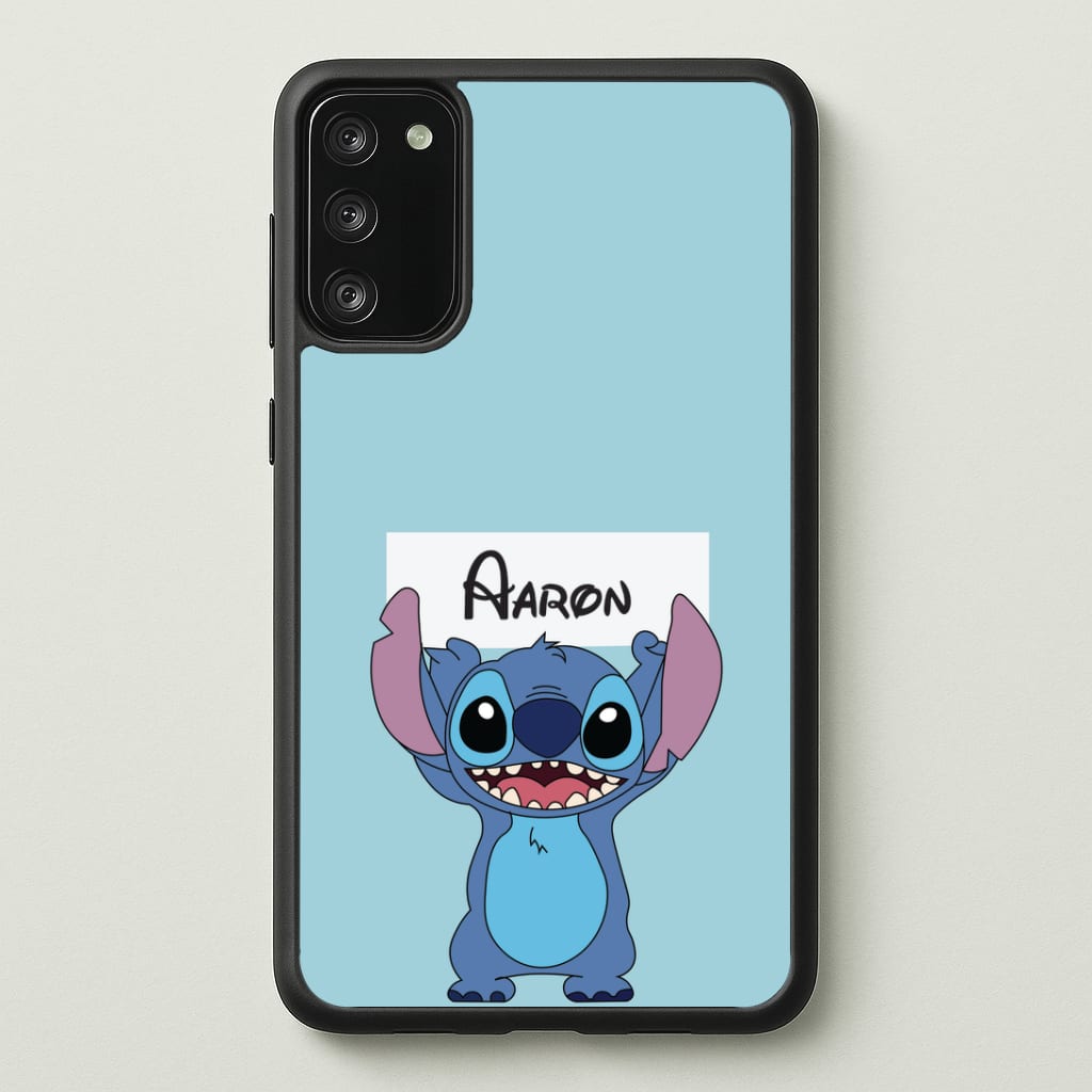 Standing Blue Alien - Personalised Disney Phone Case
