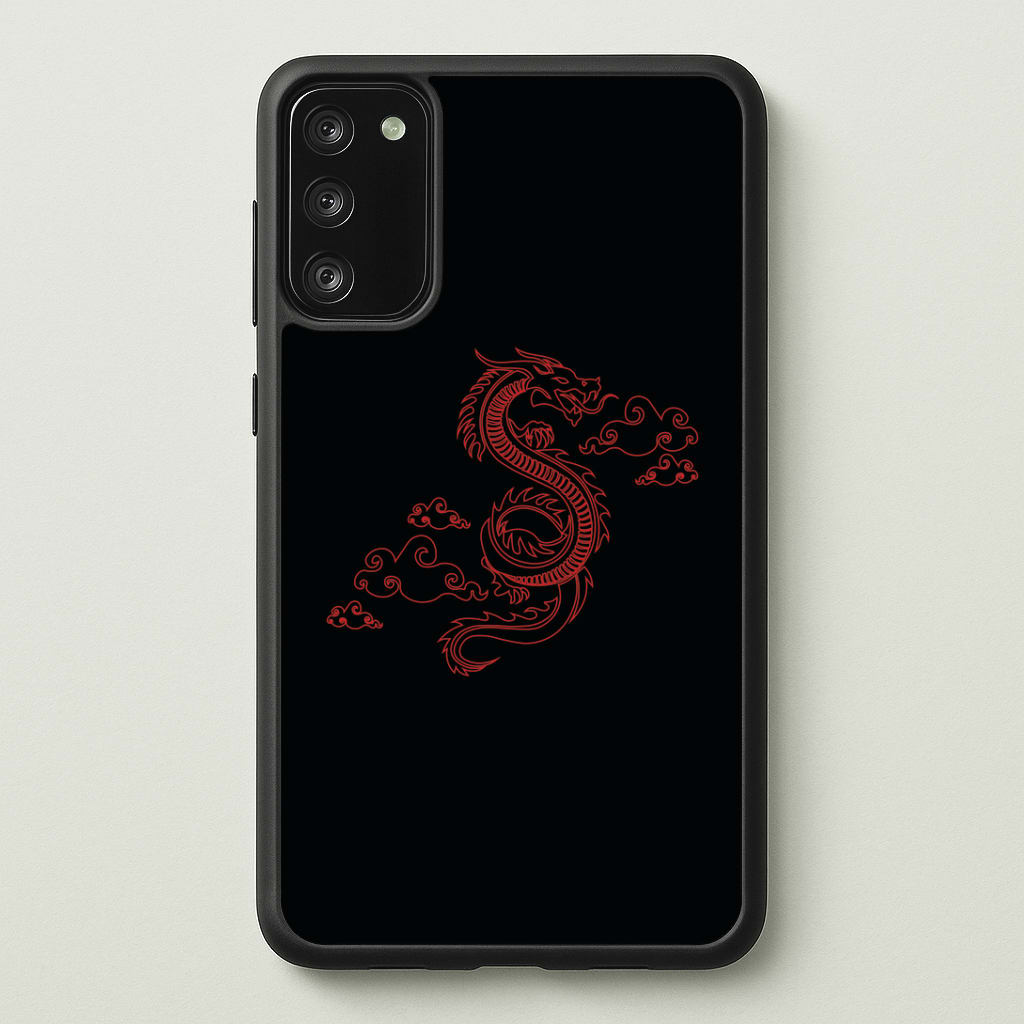 Red - Dragon Patterns Phone Case