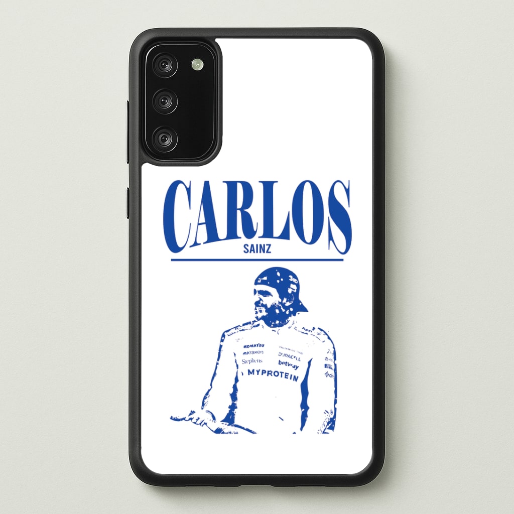 Carlos White And Blue Phone Case