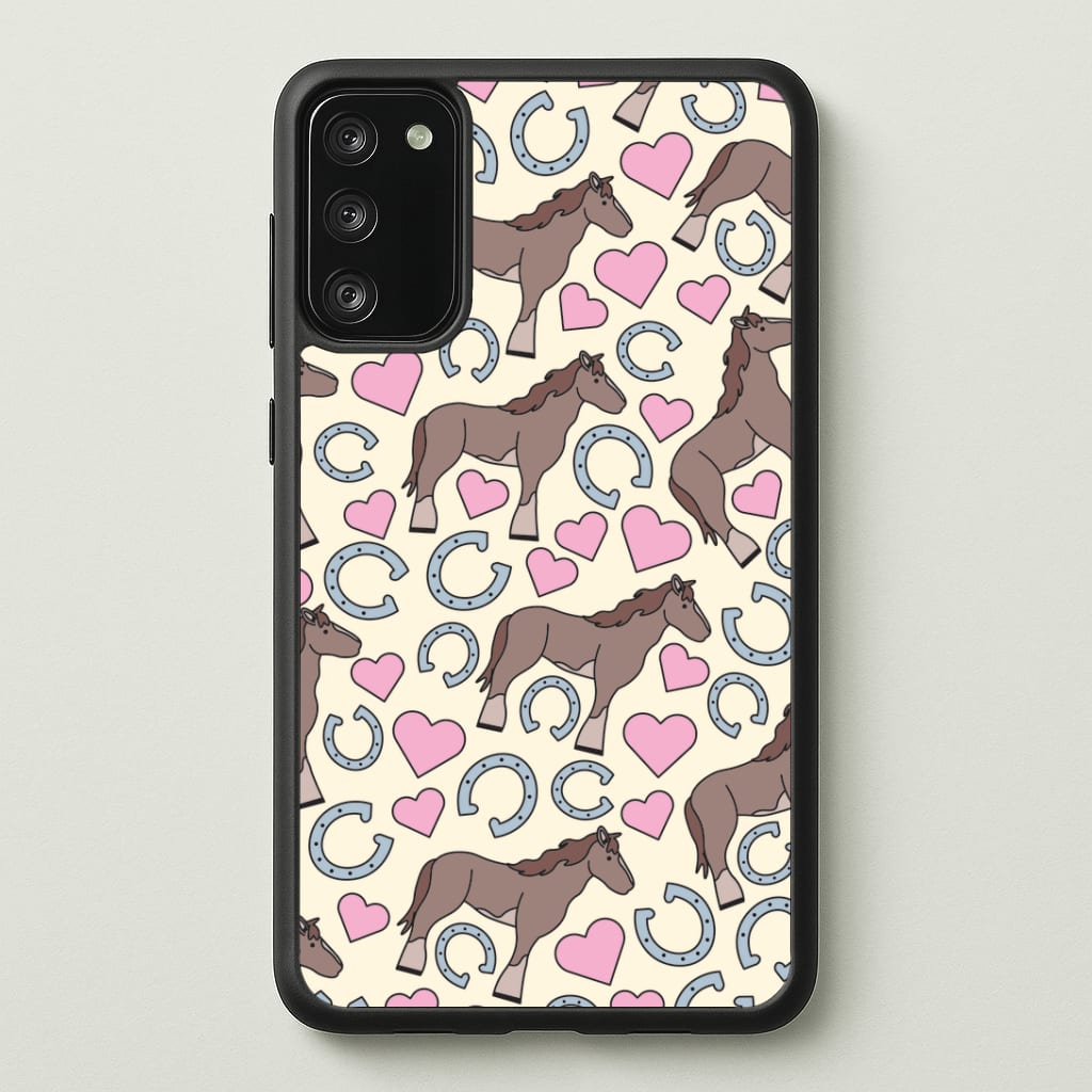 Horses And Horseshoes Pattern - Horses Phone Case