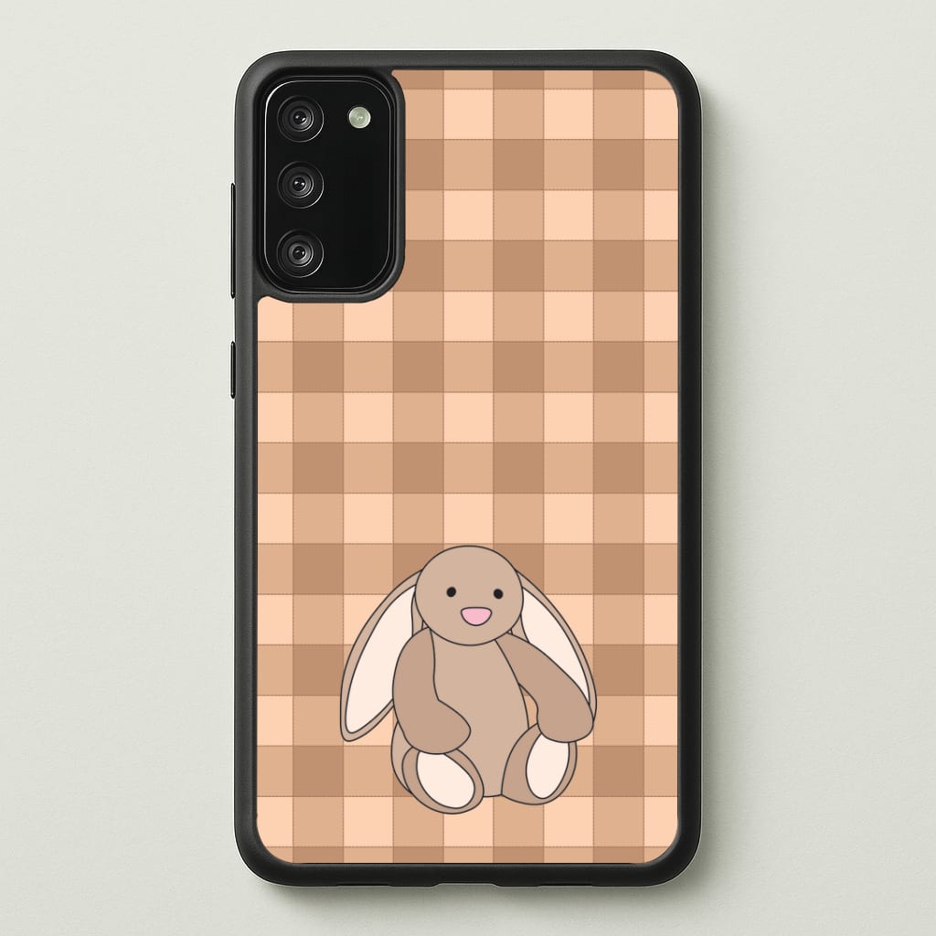 Bunny Checkered Pattern Phone Case