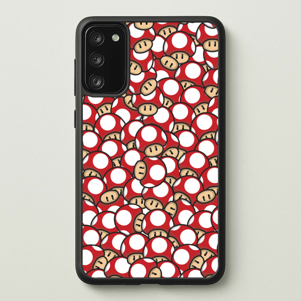 Mushroom Pattern - Red Phone Case
