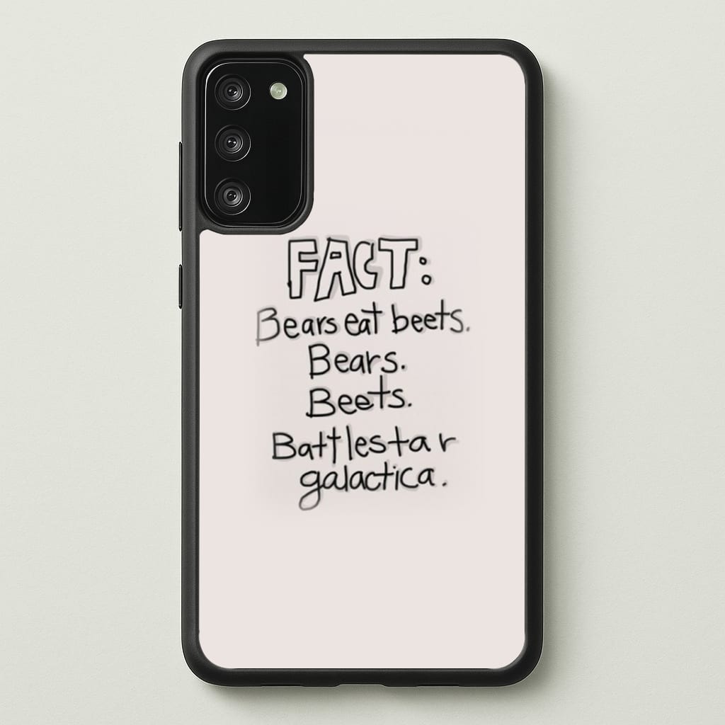 Fact - Bears Eat Beets - Bears, Beets, Battlestar Galactica Phone Case