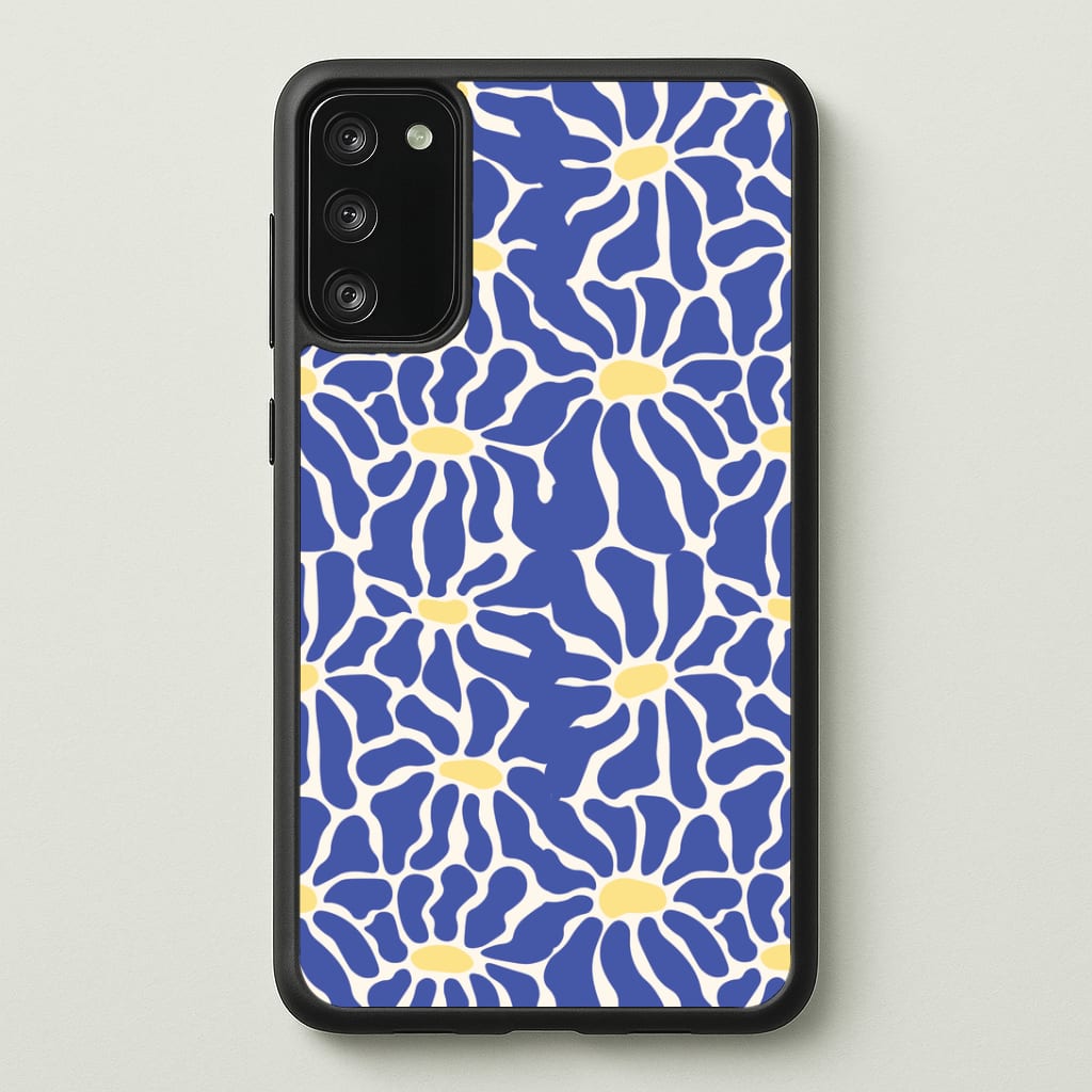 Dark Blue Flowers - Summer Phone Case