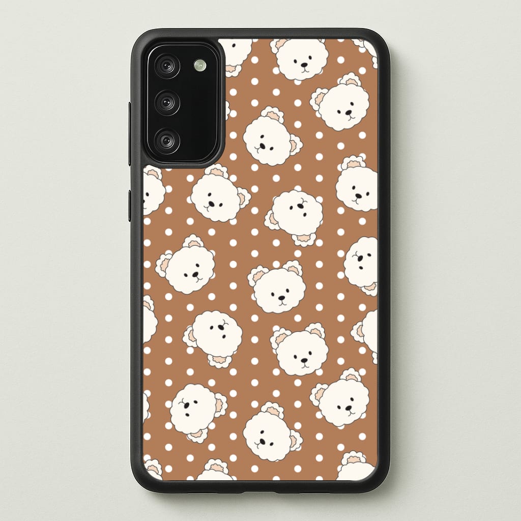 Cream Teddy Bears And Dots Pattern 2 Phone Case