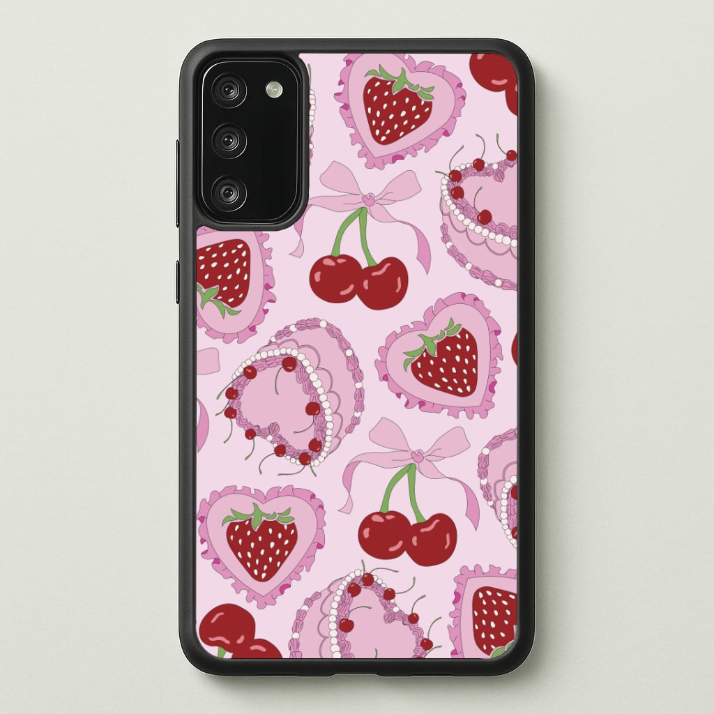 Cherries, Strawberries And Cake - Valentine's Day Phone Case