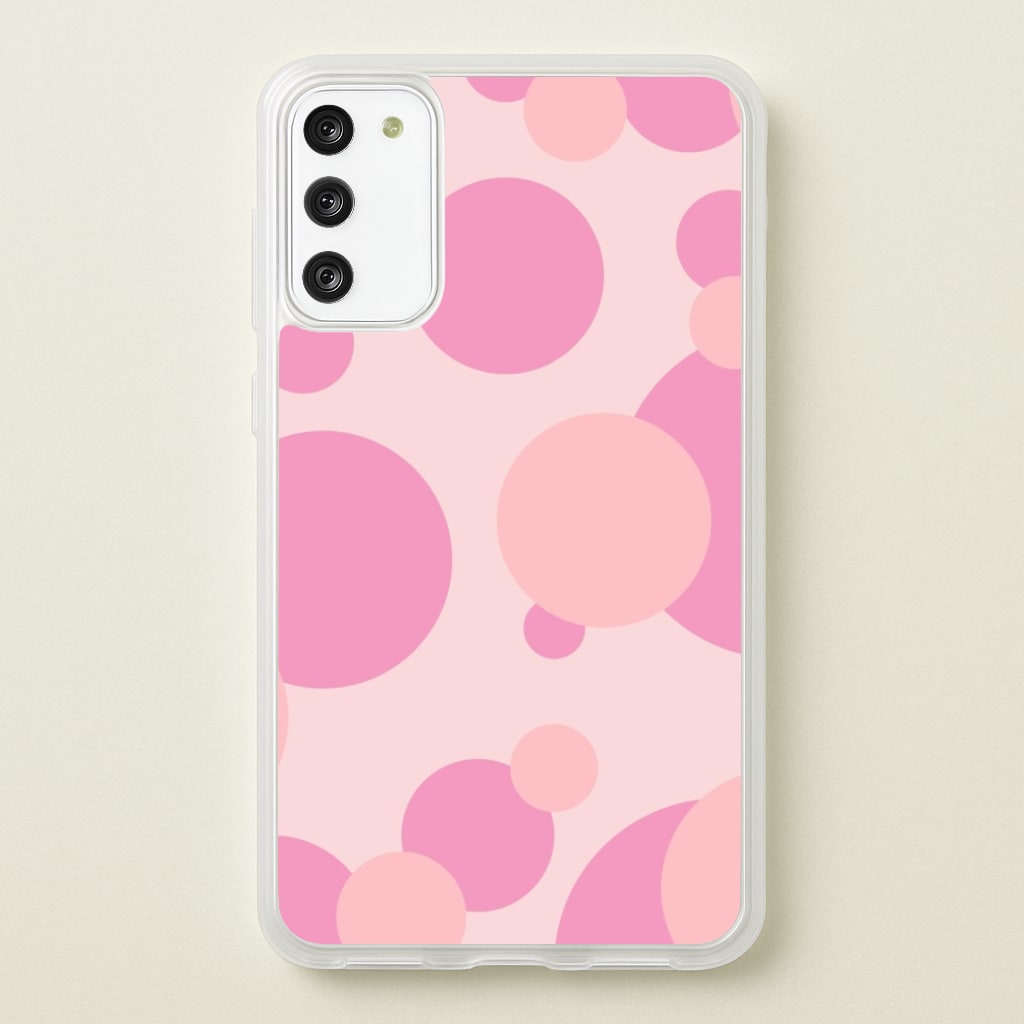 Pink Bubble Pattern Phone Case