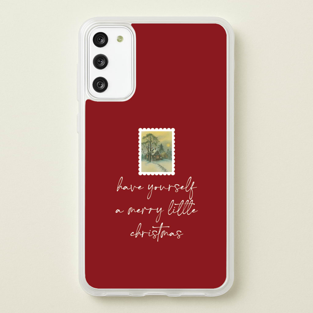 A Merry Little Christmas Stamp Phone Case