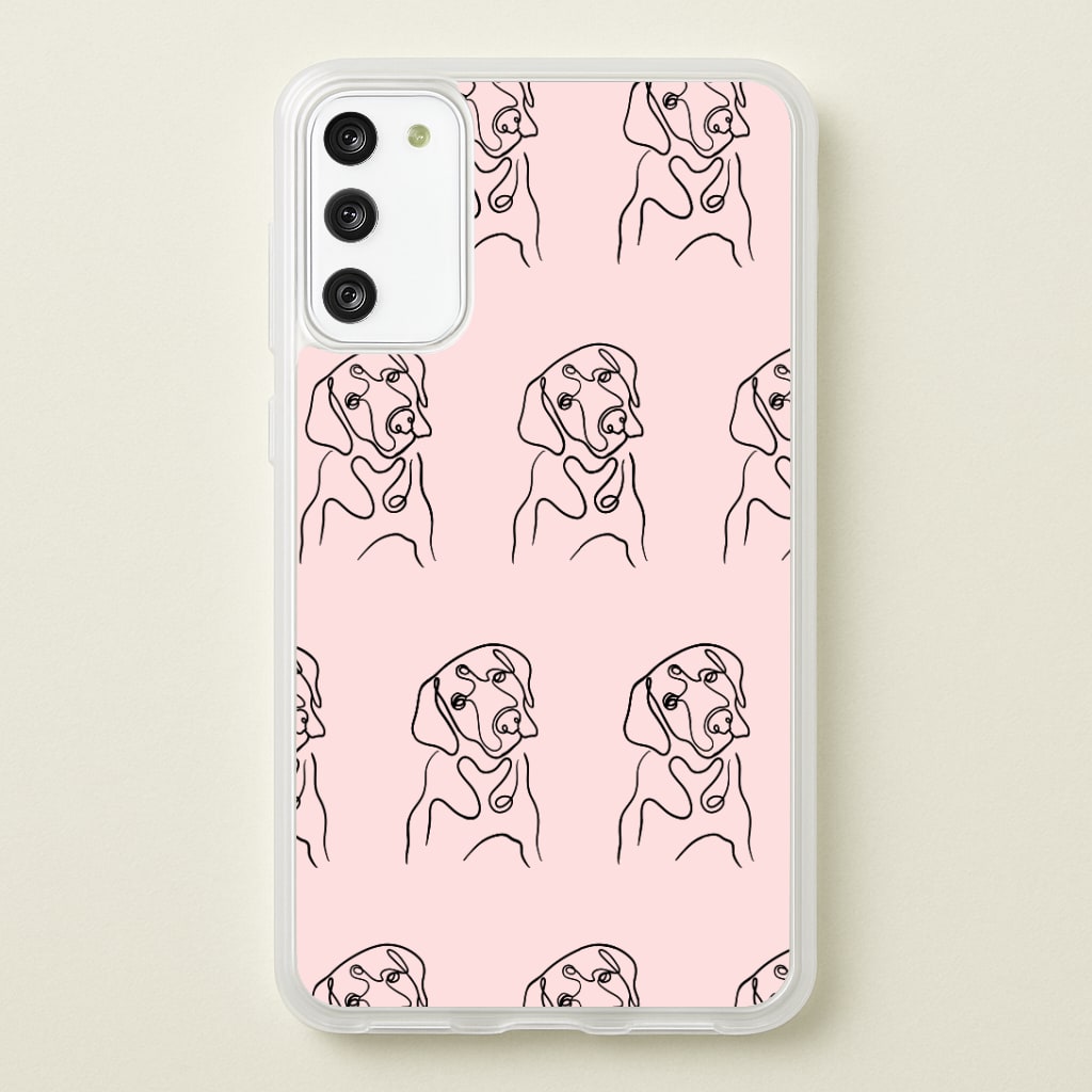 Labrador Outline - Dog Pattern Phone Case