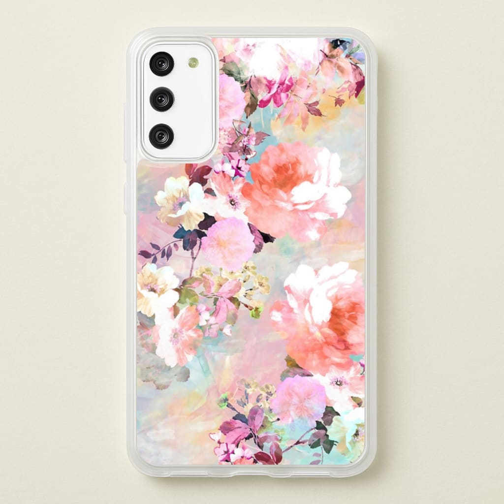 Pastel Pink Floral Pattern Phone Case