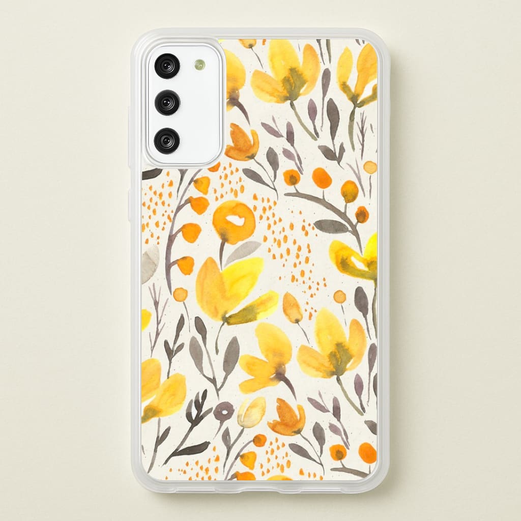 Yellow Field Floral Phone Case