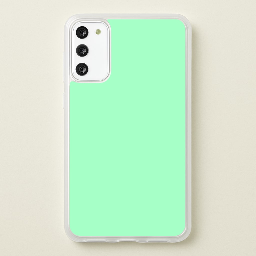 Back To Casics - Pretty Pastels - Plain Green Phone Case