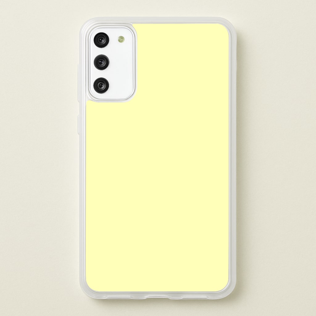 Back To Casics - Pretty Pastels - Plain Yellow Phone Case