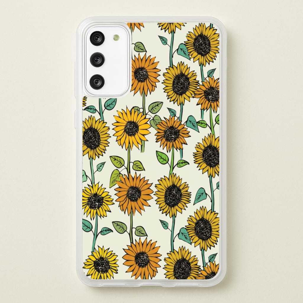 Painted Sunflowers Phone Case