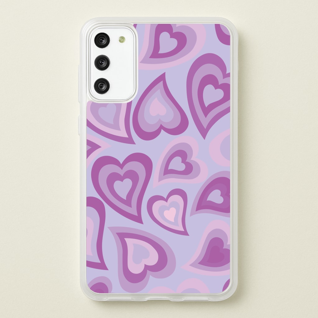Purple Hearts - Trippy Patterns Phone Case