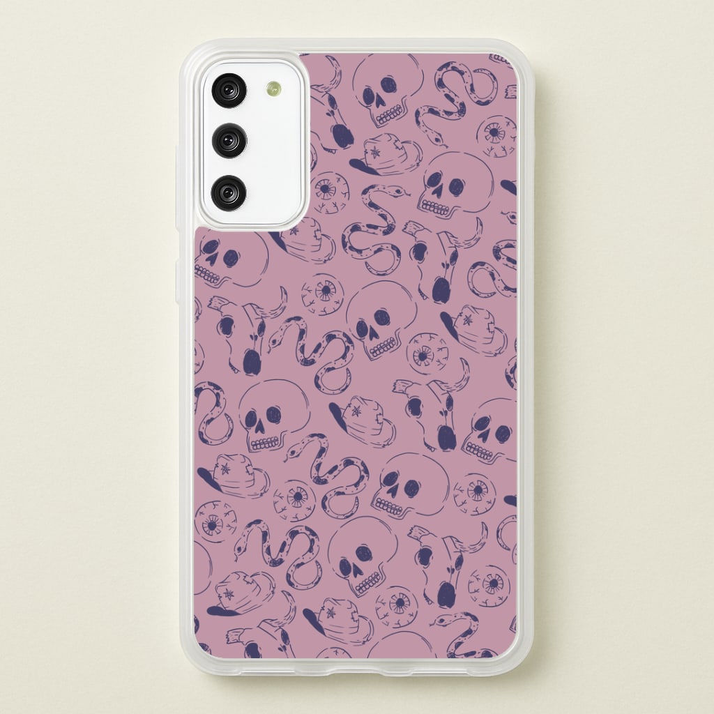 Purple Snakes And Skulls - Western Phone Case
