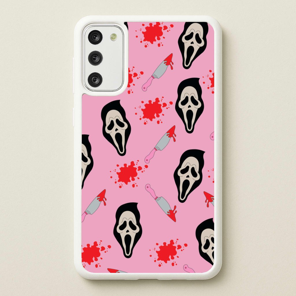 Pink Ghostface Pattern - Scream Phone Case