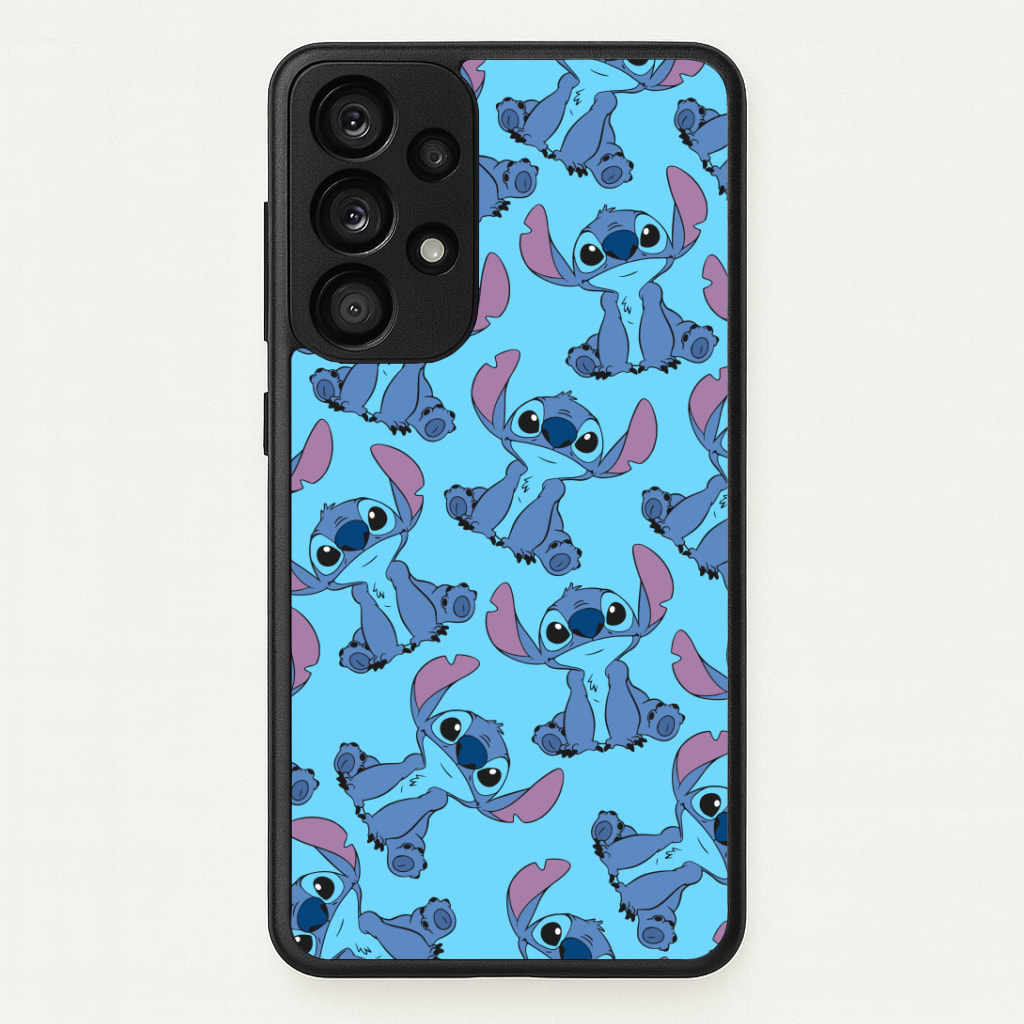 Cute Alien Blue Pattern Phone Case