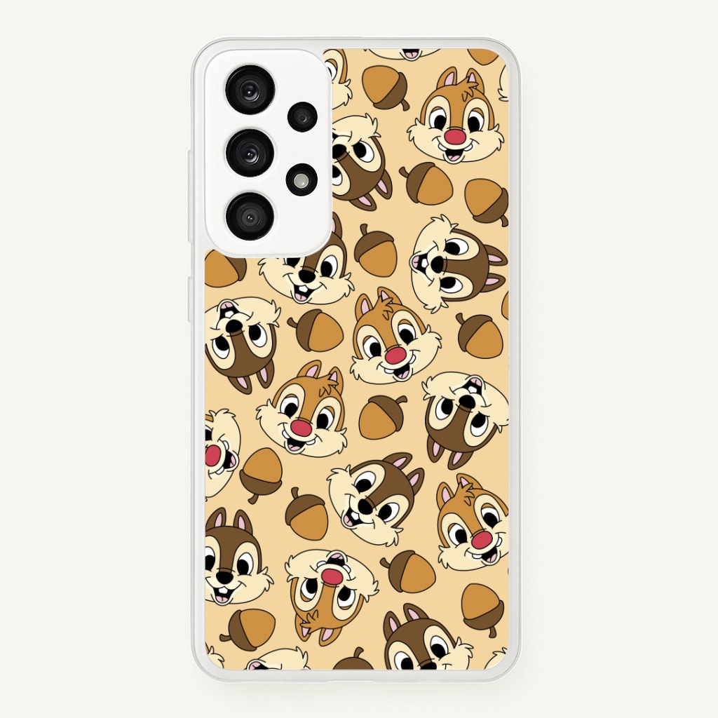 Cute Squirrels And Acorns Pattern Phone Case