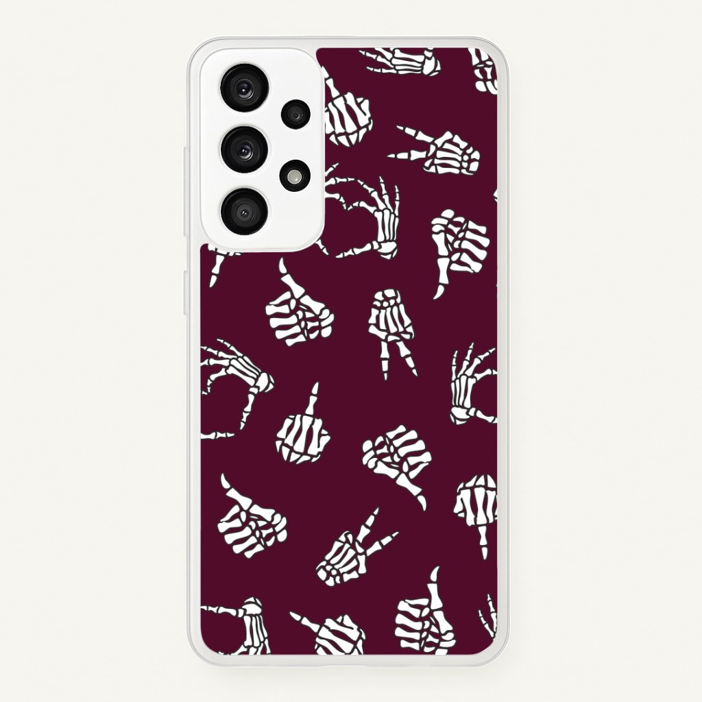 Skeleton Hands Pattern Phone Case