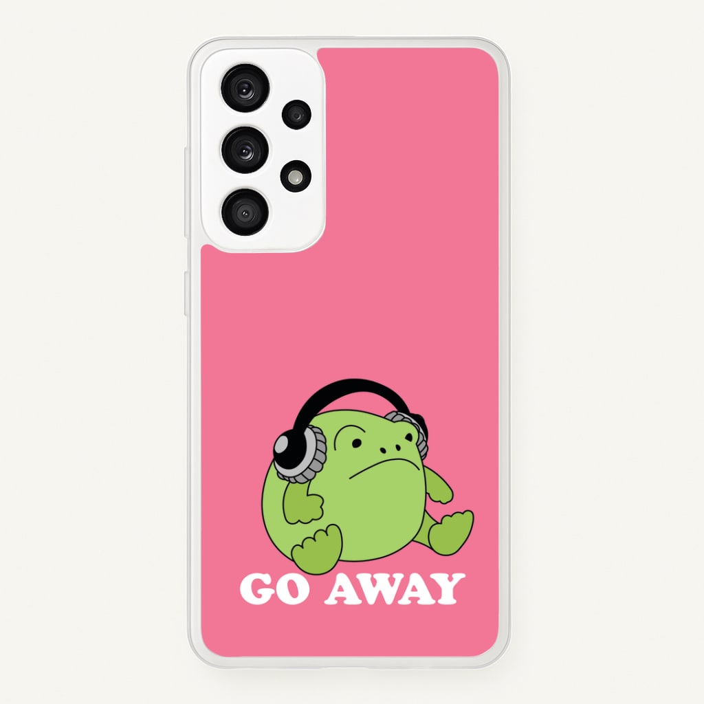 Go Away Grumpy Frog Phone Case