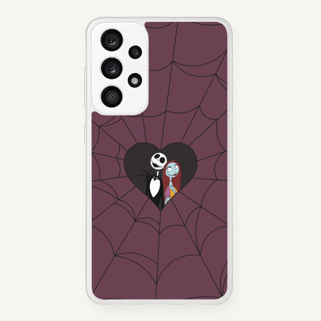 J And S Cobweb Heart Phone Case