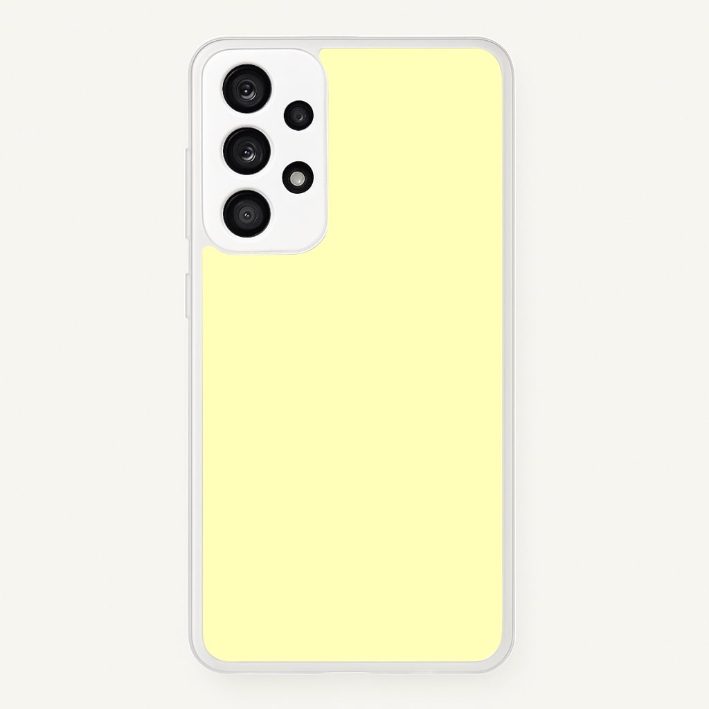 Back To Casics - Pretty Pastels - Plain Yellow Phone Case