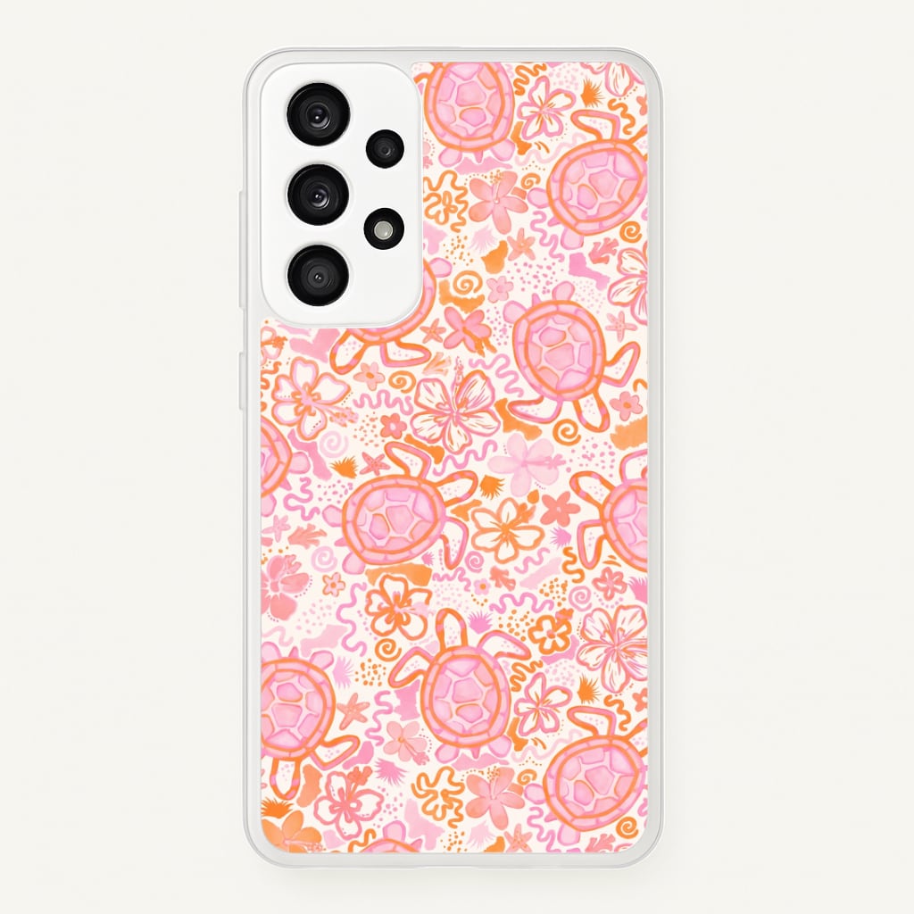Coral Turtle Doodles Phone Case