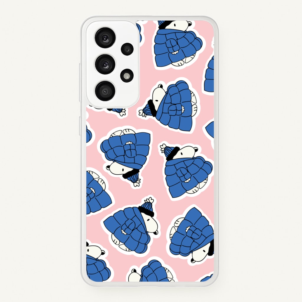 Cartoon Beagle Puffer Jacket Pattern Phone Case