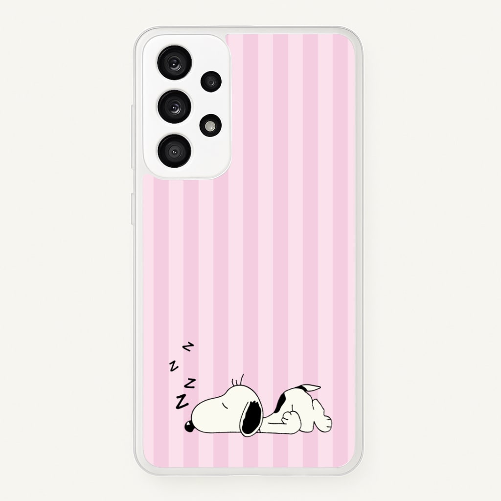 Pastel Stripes Cartoon Beagle Phone Case