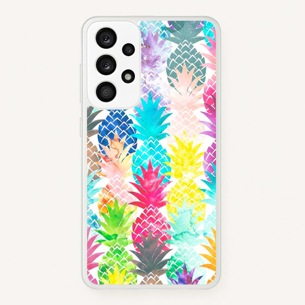 Watercolour Pineapple Pattern Phone Case