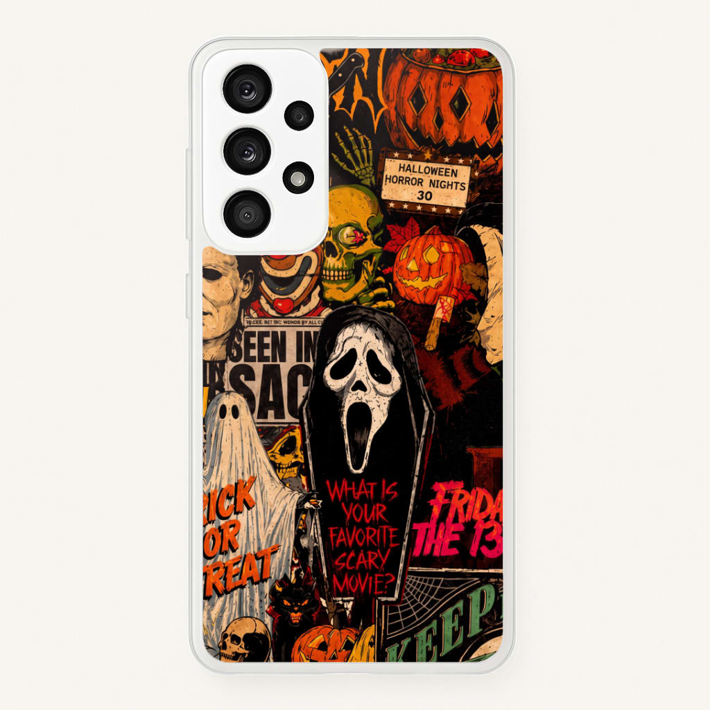 Horror Movie Sticker Collage Phone Case