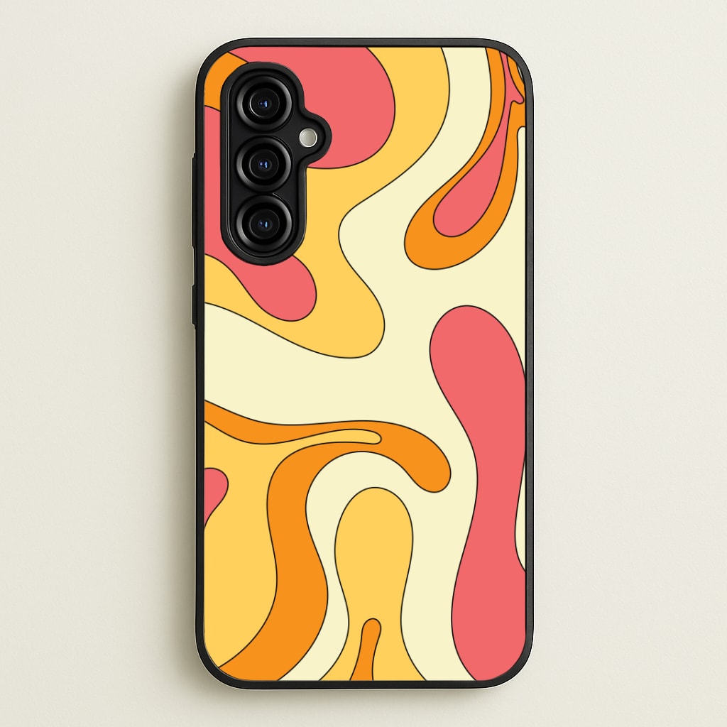 Pastel Waves Abstract Pattern Phone Case