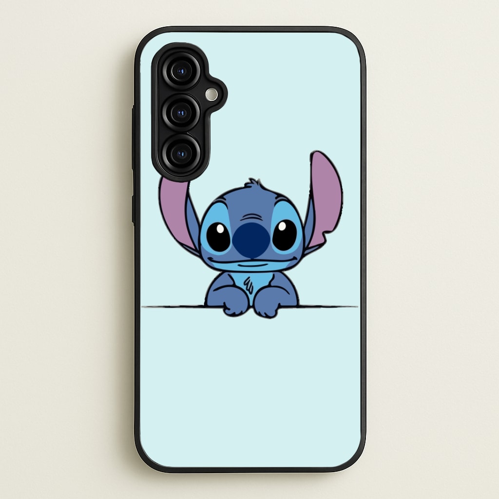 Alien Blue Leaning Phone Case