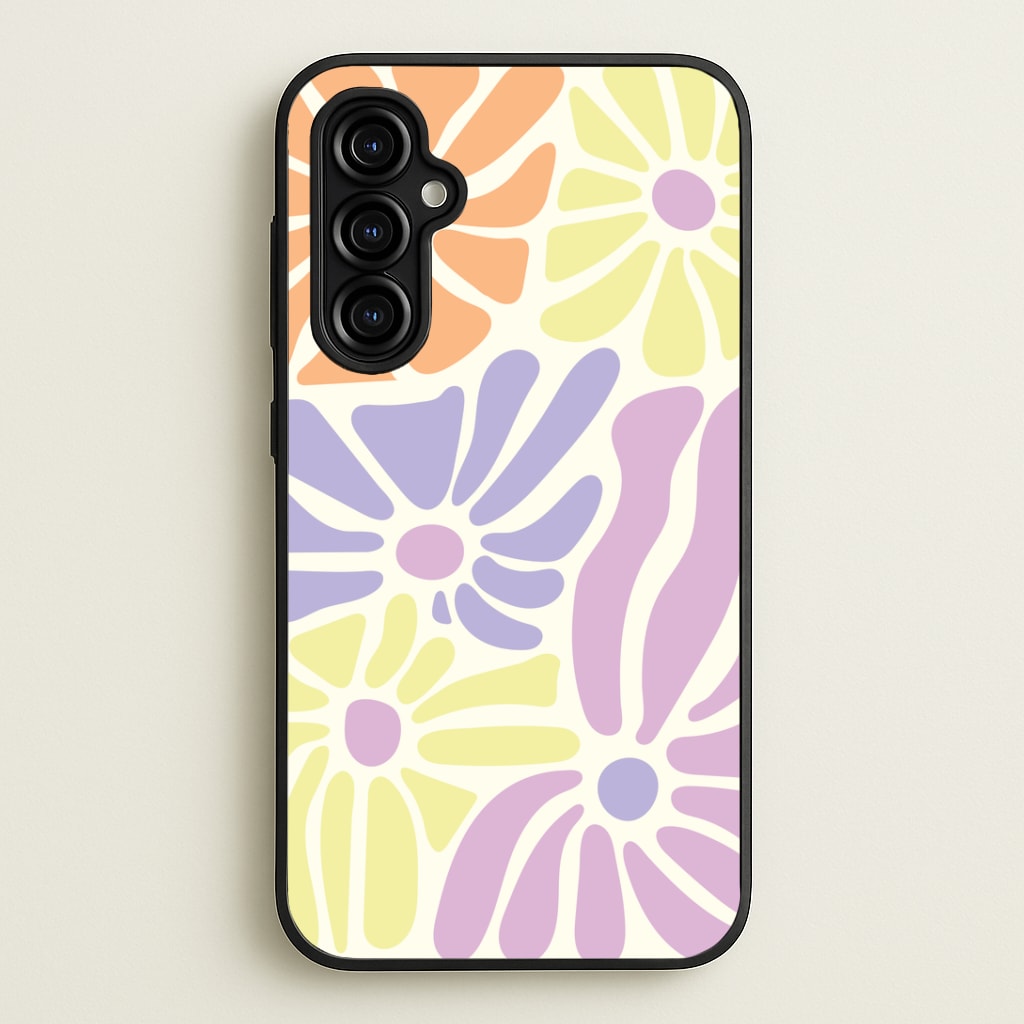 Pastel Abstract Flowers Phone Case