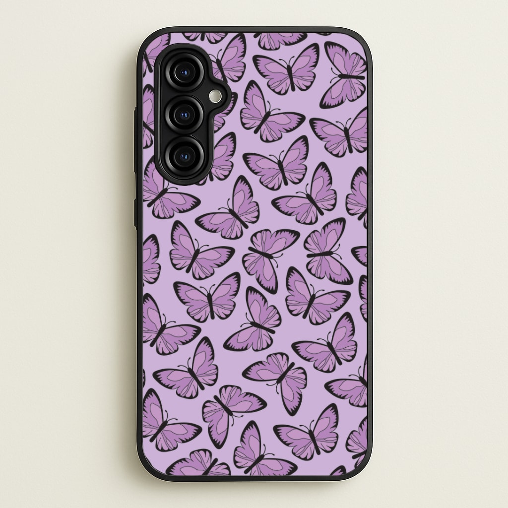 Purple Butterfly - Butterfly Patterns Phone Case