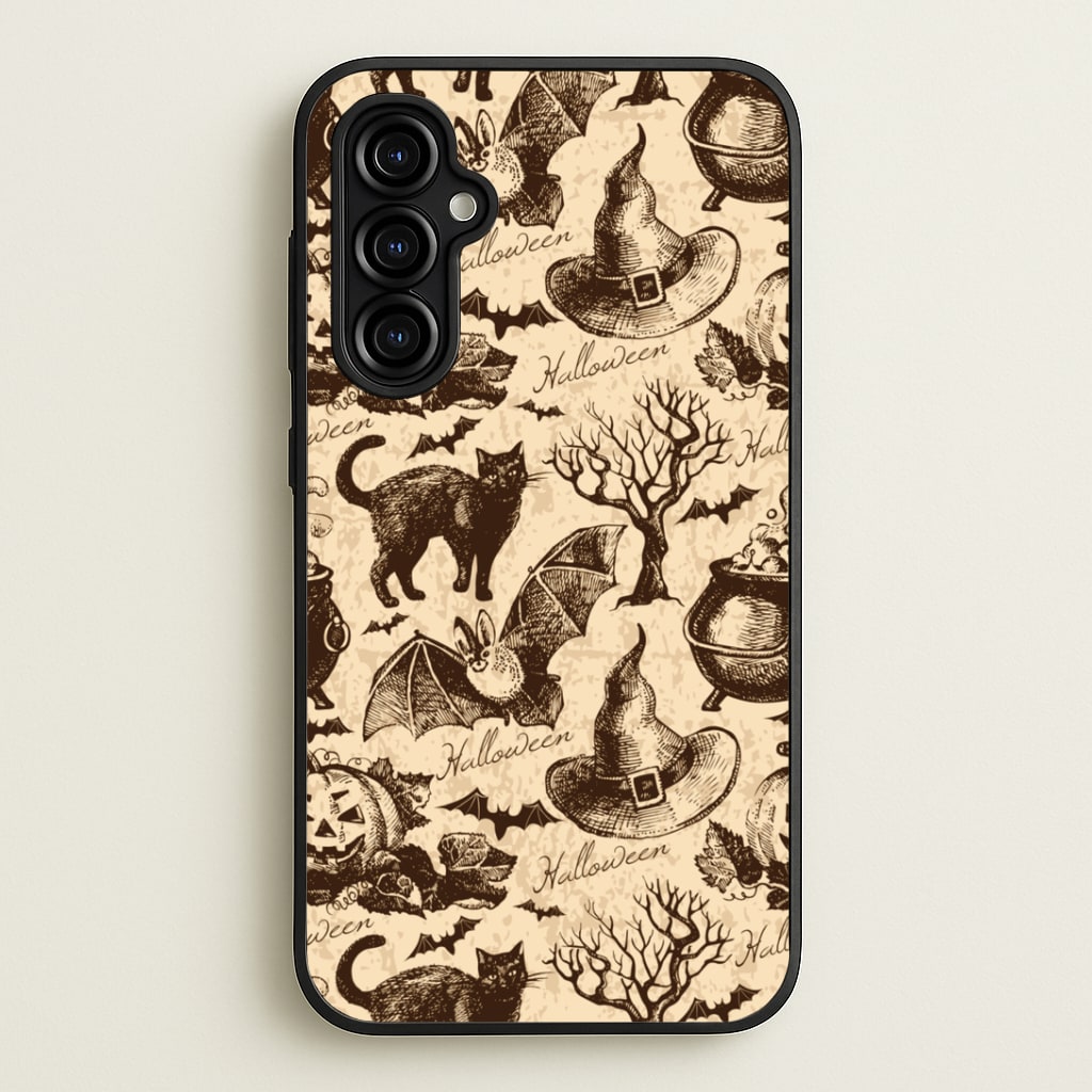 Vintage Halloween Pattern Phone Case