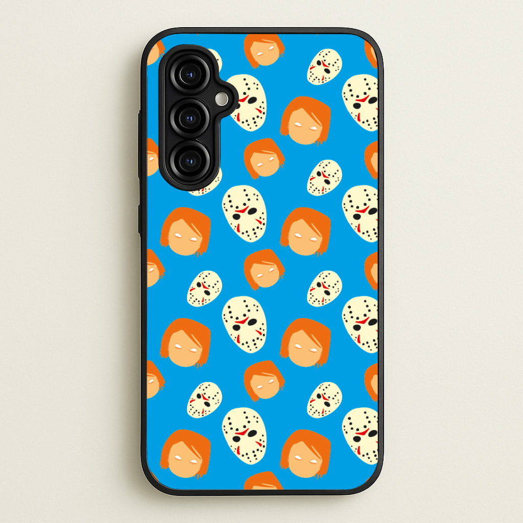 Chucky And Jason Pattern - Halloween Phone Case